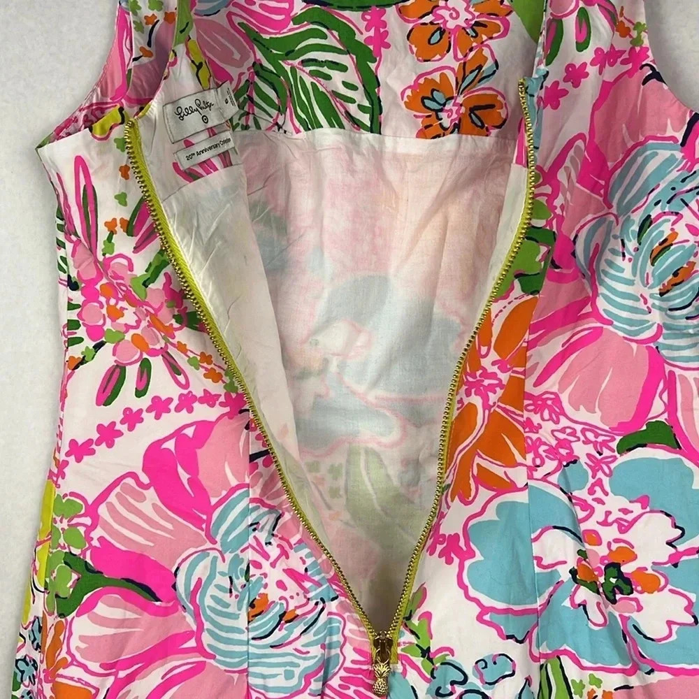 Lilly Pulitzer for Target Pink Floral Lace-Trim Mini Dress - Picture 11 of 14